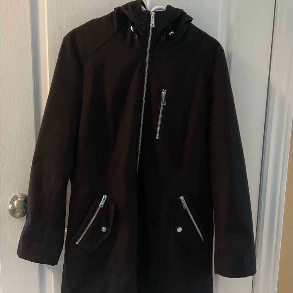 Calvin Klein Women’s Black Hooded Coat